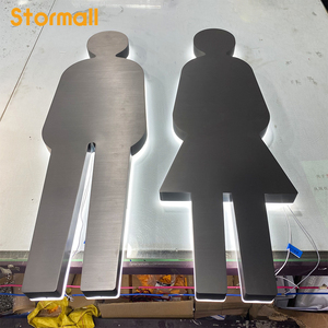 Enseigne rétroéclairée personnalisée en acrylique et métal, lettres de logo 3D rétroéclairées pour extérieur, signalétique lumineuse à LED pour Tolit - Product Image 4