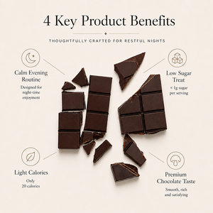 Chocolat foncé aux champignons botaniques de qualité supérieure OEM, chocolat fonctionnel pour adultes, favorise la réduction du stress et des cycles de sommeil paisibles et réguliers - Product Image 2