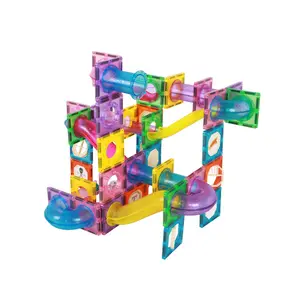 トラックボール磁気ブロックおもちゃビルディングパラダイススライドレールタイルセットブロックデジュエットおもちゃブロック