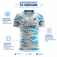 Maillots de football jacquard personnalisés, kits professionnels légers d'élite avec sublimation intégrale pour clubs et académies compétitifs