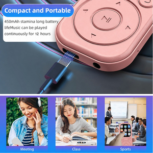Reproductor de Música MP3 Portátil con Bluetooth, Pantalla Táctil IPS HD y Radio FM para Deportes y Estudio, Grabador de Audio sin Pérdidas, Altavoz - Product Image 5