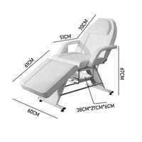 Vente en gros de chaises professionnelles multifonctionnelles modernes pour salon de beauté Lit de beauté pliable et réglable Tables de massage Lit de tatouage