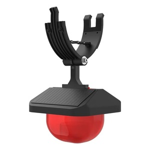 Feu de signalisation LED solaire Szsw2733 rouge pour la construction de réseaux électriques, alerte de sécurité électrique - Product Image 1
