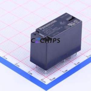 JW2SN-DC24V Power Relay DIP,12.8x28.6mm Relay 24V 2 Changeover: 2C (DPDT-Changeover)::: 250V-AC/30V-DC AgNi - Product Image 1
