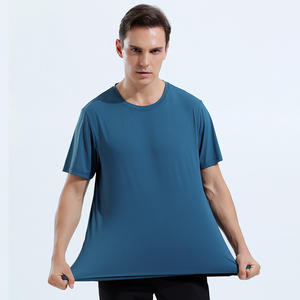 アパレルストックランニングクールタッチファブリックホワイト<span class=keywords><strong>T</strong></span>シャツクイックドライスポーツ<span class=keywords><strong>T</strong></span>シャツフィットネスメンズ<span class=keywords><strong>T</strong></span>シャツナイロンスパンデックス付き - Product Image 2