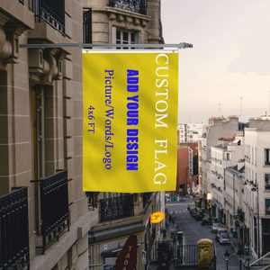 Drapeau national personnalisé en polyester écologique 4x6 pi/120x180 cm, bannière extérieure personnalisée avec double couture et œillets en laiton pour le camping - Product Image 6