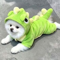 Costume de chien ULTRUST pour l'hiver et le Nouvel An, vêtements en velours chauds et amusants pour les fêtes, avec chapeau, motif Schnauzer mignon, Shandong
