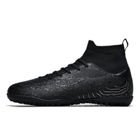 Chaussures de football unisexes personnalisées PONERAIT FTS-30, tige en PVC, semelle en caoutchouc pour terrain gazonné extérieur, automne
