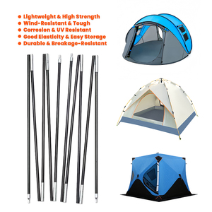 9mm Fiberglass Camping <strong>Tent</strong> Rods, Camping Sunshade Sticks, Fiberglass Outdoor Folding <strong>Tent</strong> Support <strong>Poles</strong> - Product Image 5