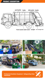 Factory Diesel Fork Lift <strong>Trucks</strong> <strong>Garbage</strong> Collection Compactor <strong>Truck</strong> 115KW 148KW 7CBM Diesel <strong>Mini</strong> Compactor <strong>Truck</strong> Sale for - Product Image 5