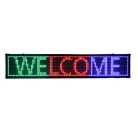 Panel de visualización LED programable de alta calidad para interiores, con texto desplazable, pantalla LED para tiendas, uso en interiores y exteriores.