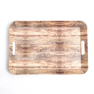 Custom Full Printing Dry Fruit <strong>Plastic</strong> <strong>Serving</strong> Tray With Handle - Product Image 1