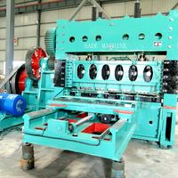 Machine en métal déployé robuste à force de traction 260T, équipement d'expansion automatique de tôle d'acier pour grille de plate-forme et treillis de clôture