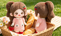 Peluche personnalisable unisexe mignonne en coton doux, personnage cerise, pour vente en gros, jouet en peluche