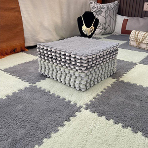 30CM * 30CM <span class=keywords><strong>Tapis</strong></span> Mousse Eva Mousse Velours Bébé Carrelage de Sol en Peluche <span class=keywords><strong>Puzzle</strong></span> Enfants <span class=keywords><strong>Tapis</strong></span> de Jeu Adhésif 1CM Moelleux <span class=keywords><strong>Epais</strong></span> EVA - Product Image 5