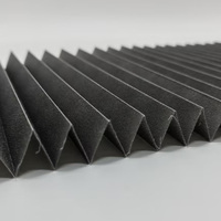 Vente en gros de tissu d'ombre aveugle plissé en polyester sur mesure à l'intérieur de la fenêtre