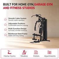 Station de musculation domestique en acier thermolaqué avec entraînement multifonctionnel pour marques OEM, garantie à vie ROHS, vente directe grossiste