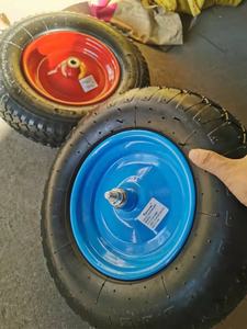 Roue et <span class=keywords><strong>pneu</strong></span> de remplacement pour <span class=keywords><strong>brouette</strong></span> pneumatique de 14 pouces, <span class=keywords><strong>3</strong></span>.50-<span class=keywords><strong>8</strong></span> <span class=keywords><strong>3</strong></span>/4 pouces <span class=keywords><strong>5</strong></span>/<span class=keywords><strong>8</strong></span> pouces avec roulement à billes - Product Image 3