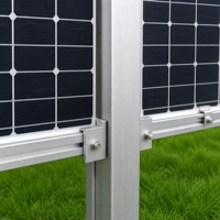 Système de montage au sol photovoltaïque en acier galvanisé à chaud pour clôture solaire bifaciale verticale pour terres agricoles