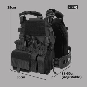 سترة تكتيكية خفيفة الوزن من النايلون 500D مع جيب للمجلات - Product Image 2