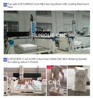 4 Axis 3d Cnc Router Sculpture Statue Figure Colonne Capital Model Mousse Gypse Sculpture sur bois Moule rotatif Fraiseuse