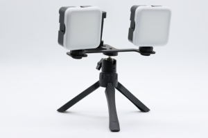 Kit d'éclairage LED pour téléphone portable avec deux lumières, support trépied pour vidéo, photographie, éclairage de studio, 5500K, corps en plastique - Product Image 3