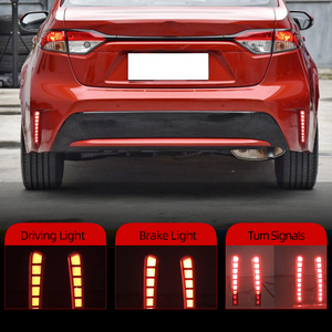 Luz de Parachoques para Automóvil, Luz de Freno, Intermitente, Reflector LED, Luz Trasera para <span class=keywords><strong>Toyota</strong></span> <span class=keywords><strong>Corolla</strong></span> <span class=keywords><strong>L</strong></span>/LE/XLE US 2019 <span class=keywords><strong>2020</strong></span> - Product Image 3
