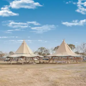 Tenda de chapéu tipi de algodão poli resistente para eventos grandes ao ar livre, tenda para casamento