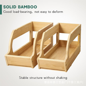Wooden Can <b>Storage</b> Rack Stackable Bamboo Canning <b>Jar</b> Organizer Desktop <b>Storage</b> Box <b>For</b> <b>Kitchen</b> pantry use - Product Image 3