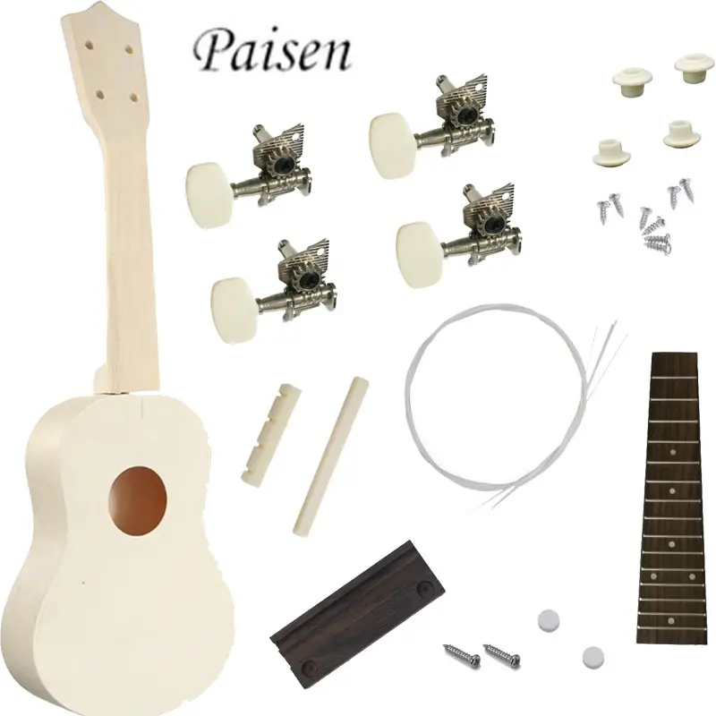 Sevintage — kit de bricolage de différentes couleurs, petite guitare, Ukulele, jouets pour enfants, dessin manuel, 21 pouces, vente en gros