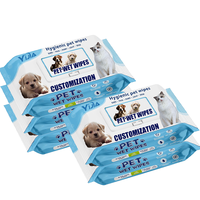 Fabricant OEM ODM de lingettes pour chiens, vente en gros de lingettes nettoyantes pour animaux de compagnie écologiques et biodégradables pour les pattes et le corps, logo personnalisé