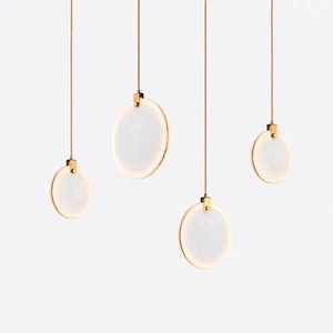 Lámpara de Araña Moderna Minimalista de Alta Gama, Estilo Chino, Mármol Natural, Nueva, para Hotel, Oficina de Ventas, Villa, Loft, Dúplex - Product Image 1