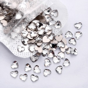 50 pcs/pack galvanoplastie AB couleur coeur lune verre sac <span class=keywords><strong>Nail</strong></span> <span class=keywords><strong>Art</strong></span> fond plat strass pour <span class=keywords><strong>Nail</strong></span> <span class=keywords><strong>Art</strong></span> bricolage - Product Image 4