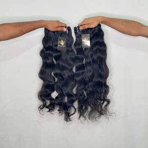 Cheveux vierges indiens de vison Paquets de cheveux humains doublement étirés, cheveux raides bouclés ondulés Temple Cheveux bruts vendeurs - Product Image 2