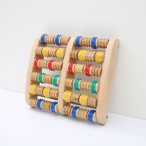 Rodillo masajeador de pies de madera, herramienta de terapia de acupresión para uso doméstico - Product Image 1