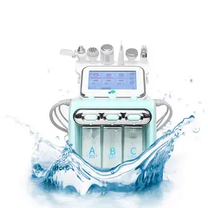 6 en 1 portátil Hydra agua dermoabrasión Jet Peel oxígeno máquina facial para el cuidado de la piel