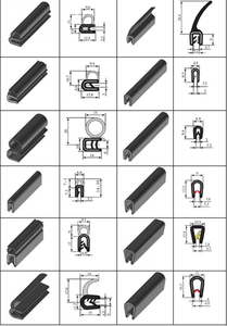 Bandes de protection de <span class=keywords><strong>joint</strong></span> de Compression en caoutchouc de <span class=keywords><strong>fenêtre</strong></span> de porte de voiture noire anti-collision EPDM - Product Image 5