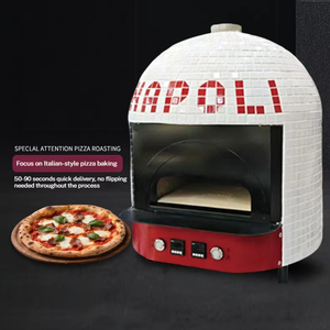 เตาอบพิซซ่าแบบตั้งโต๊ะสไตล์อิตาลีจากเนเปิลส์ เตาอบพิซซ่าแบบใช้แก๊สสไตล์ซิซิลี เตาอบเฉพาะสำหรับร้านพิซซ่าและร้านเบอร์เกอร์ - Product Image 2