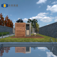 CGCH Kit Maison Villa de Luxe Modulaire Abordable Style Moderne, Préfabriquée, Petite Maison Hôtelière en Bois pour Cabane de Vacances