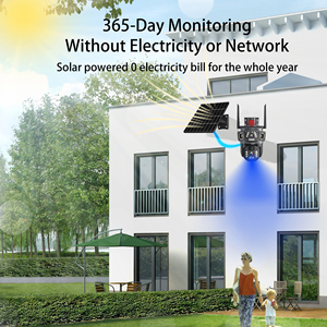 Caméra de sécurité <span class=keywords><strong>solaire</strong></span> intelligente Eseecloud V380 à 3 écrans, caméra de surveillance <span class=keywords><strong>solaire</strong></span> <span class=keywords><strong>Wifi</strong></span> 4G, caméras de surveillance alimentées par énergie <span class=keywords><strong>solaire</strong></span>, carte SIM 4G - Product Image 3