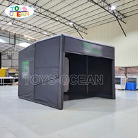 Tente de boîtier de simulateur de golf gonflable portable personnalisée en usine adaptée à l'intérieur et à l'extérieur
