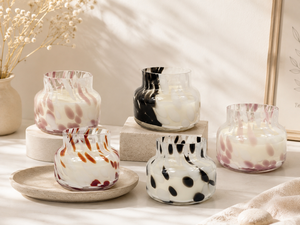 Round Glass Jar Scented Paraffin <b>Wax</b> <b>Candle</b> Floral Plant Fragrance Home Decoration Art <b>Candle</b> Machine Made - Product Image 5