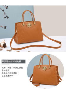 Wholesale New Fashion Women Handbags Ladies PU Leather Larger Capacity Tote <b>Bags</b> Ladies Shoulder <b>Bags</b> - Product Image 3