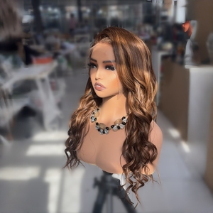 הנמכר ביותר במפעל-עשה remy שיער פאות hd תחרה קדמי רופף גל אירופאי שיער פאה 22 ס "מ מוכן ספינה - Product Image 5