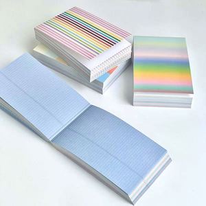 Art Color Pattern Loose Leaf Memo Pad Notebooks Creative Stationery for Office School Use Modern Design Paper Can Memos - Product Image 5
