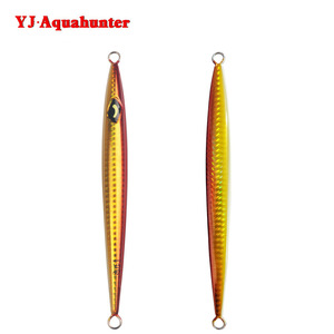 Señuelo de jigging Yj Aquahunter de 130g, luminoso en la oscuridad, tira larga, hundimiento rápido, cebo de fondo para pesca de lubina. - Product Image 3