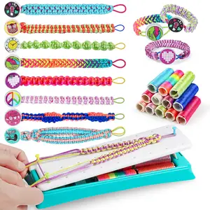 Custom DIY Friendship Bracelet for Kids Age 3-8 Girls Children Art and Craft Set Charm Bead Making Kit Girl Birthday Present