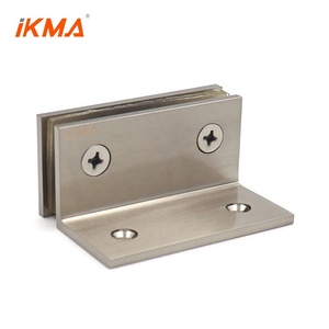 Fixation de <span class=keywords><strong>porte</strong></span> de douche en verre sur mur, profil carré, construction en <span class=keywords><strong>laiton</strong></span> massif, <span class=keywords><strong>bride</strong></span> de fixation en verre - Product Image 1