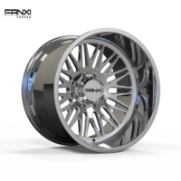 Jantes de camion forgées FANXI Super Single 22x12 24x14 24x12 26x14 26x16 28x16 30x16 6 ou 8 trous avec capuchons flottants personnalisés