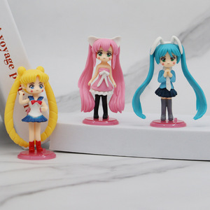 Set <span class=keywords><strong>di</strong></span> 6 Action Figure in PVC <span class=keywords><strong>di</strong></span> <span class=keywords><strong>Sailor</strong></span> <span class=keywords><strong>Moon</strong></span>, Modellini Anime Popolari, Vendita Diretta dalla Fabbrica Cinese - Product Image 3